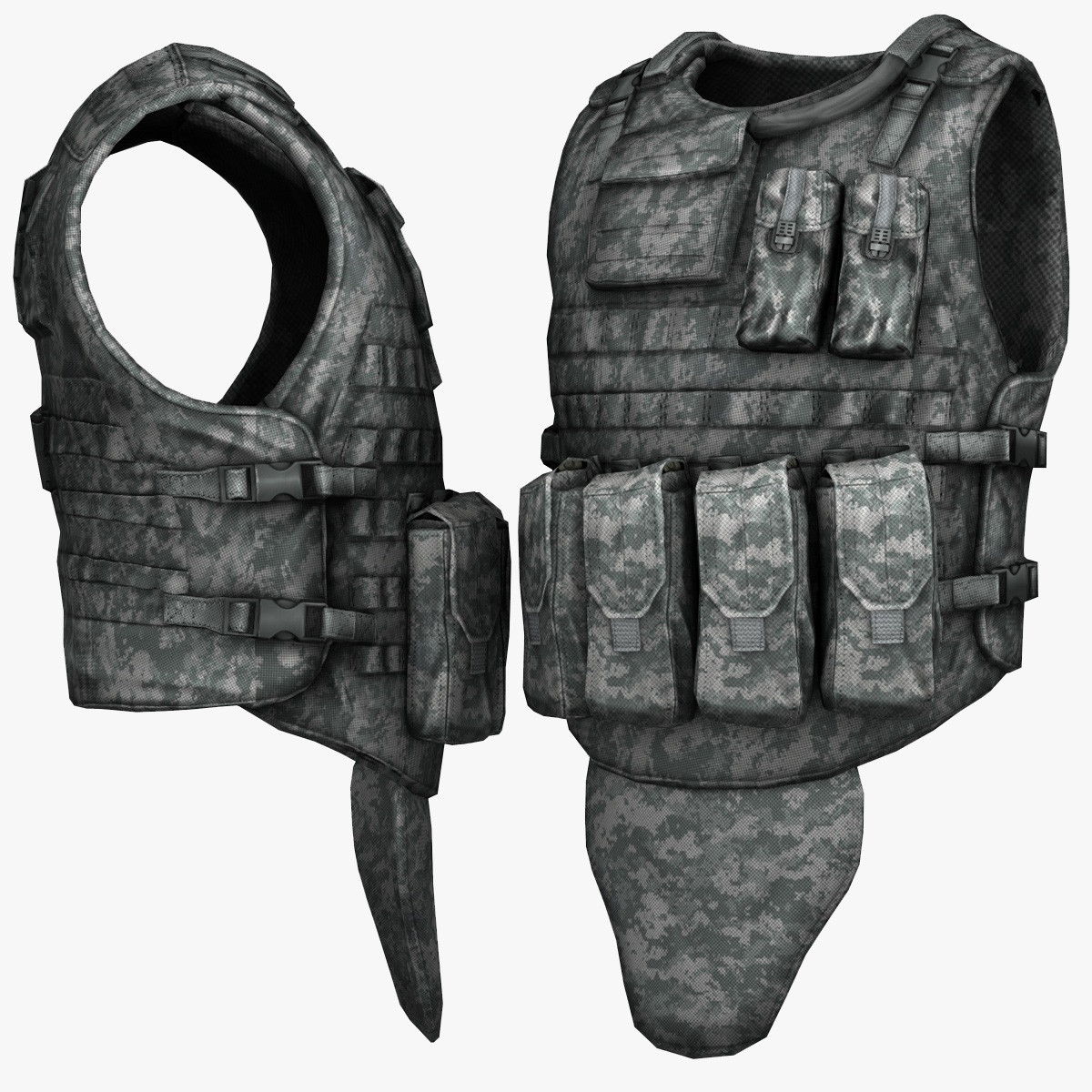 3d Model Military Bullet Proof Vest