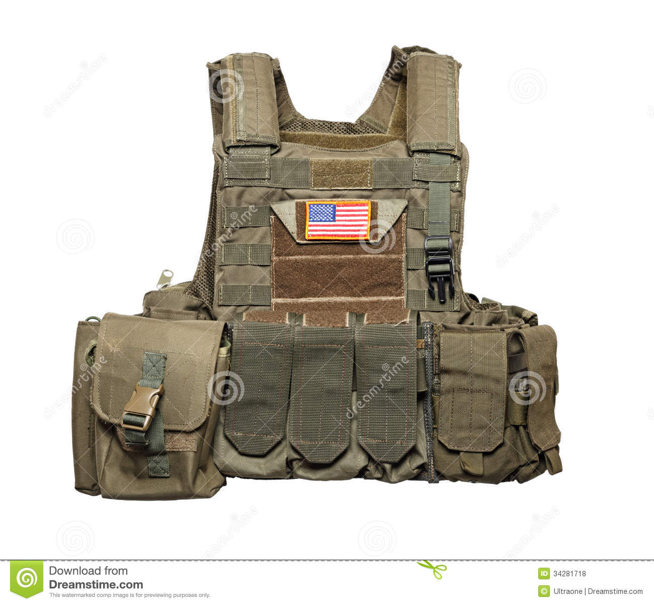 Army Tactical Bulletproof Vest Royalty Free Stock Photos   Image    