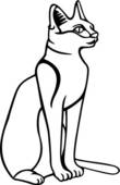 Art Of  Cat Feline Egyptian Animal U16432589   Search Clipart