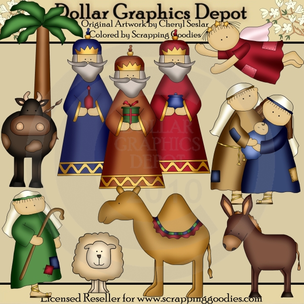 Away In A Manger Nativity Clip Art Collection Pictures To Pin On