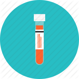 Blood Cell Container Medical Research Sample Test Tube Icon Clipart
