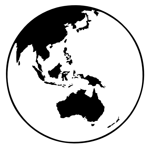 Earth Globe Oceania Clip Art At Clker Com   Vector Clip Art Online