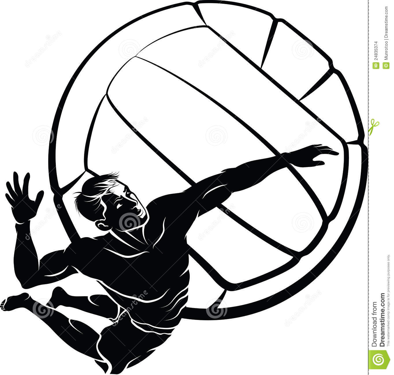 Exploding Volleyball Spike Clipart   Cliparthut   Free Clipart