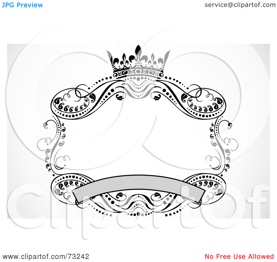 Free Clip Art Scroll Royalty Free Rf Clipart Illustration Of A Crown