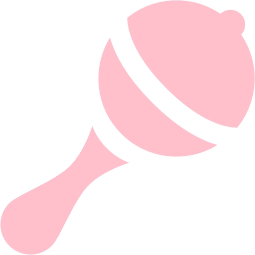 Free Pink Rattle Icon   Download Pink Rattle Icon