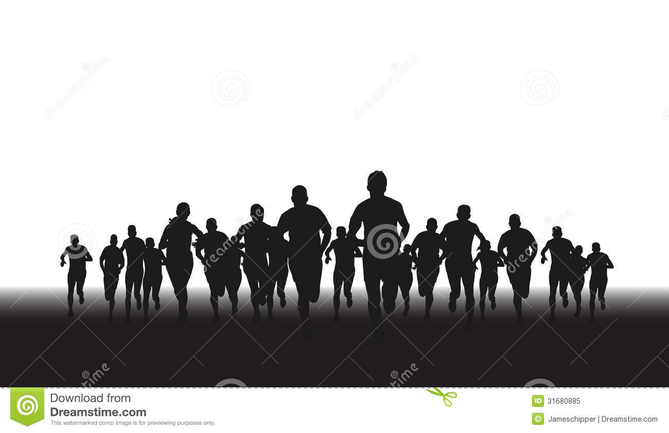 Group Of Runners Royalty Free Stock Photo   Image  31680885