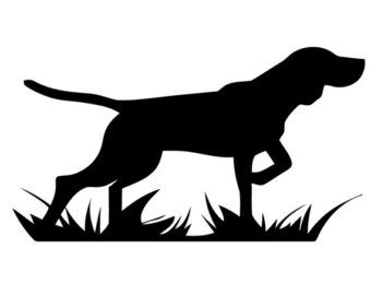 Hunting Dog Silhouette Hunting Dog Decal  Geese