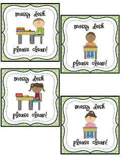 Messy Student Desk Clipart Clean And Messy Desk Freebies