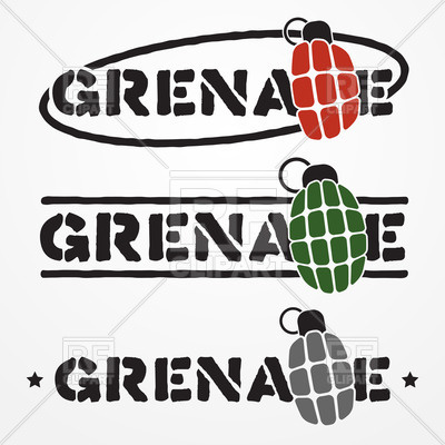 Military Text Emblems With Stylized Frag Grenades 38978 Download