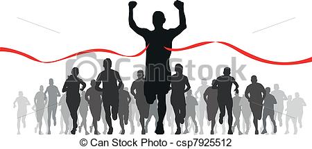 Of Runners   A Group Of Runners Csp7925512   Search Clipart