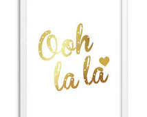 Ooh La La Foil Art Print  More Colo Rs Available     