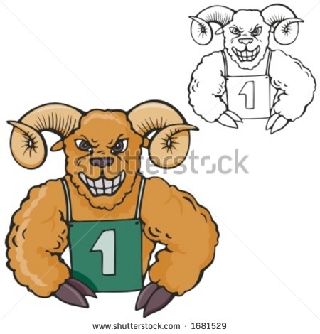 Ram Mascot For Sport Teams  Great For T Shirt Designs School Mascot