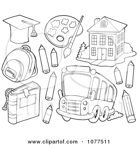 Royalty Free  Rf  Clipart Illustration Of A Coloring Page Outline Of A