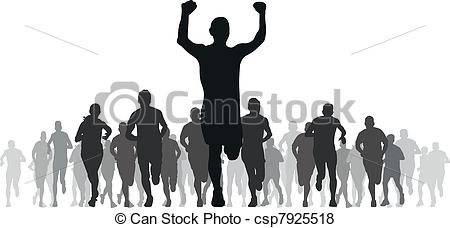 Vector Of Runners   Group Of Runners Csp7925518   Search Clip Art