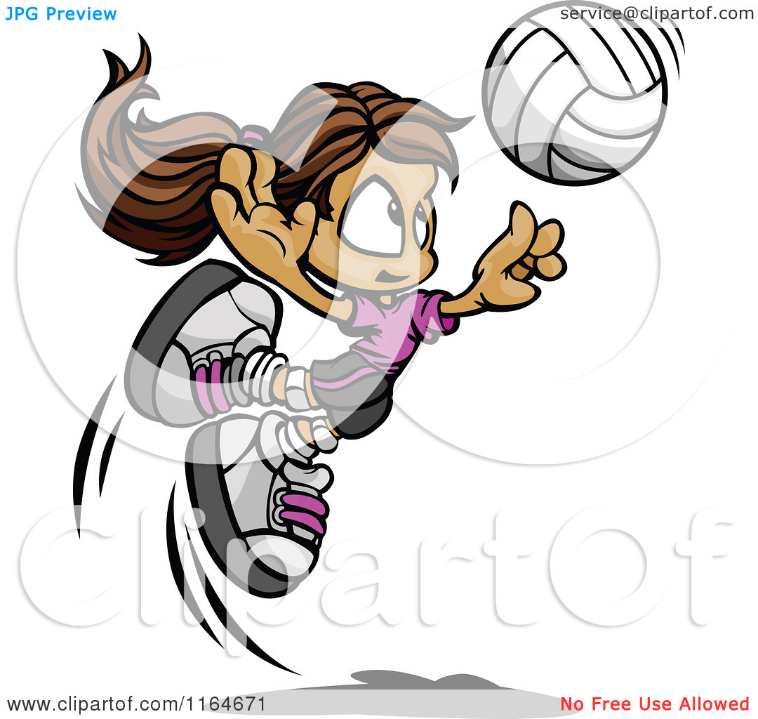 Volleyball Spike Girl Clipart Volleyball Serve Clipart