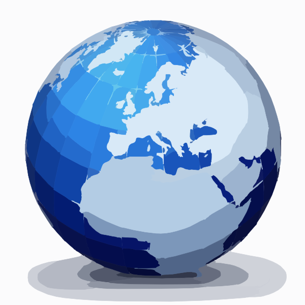 World Globe 2 Clip Art At Clker Com   Vector Clip Art Online Royalty
