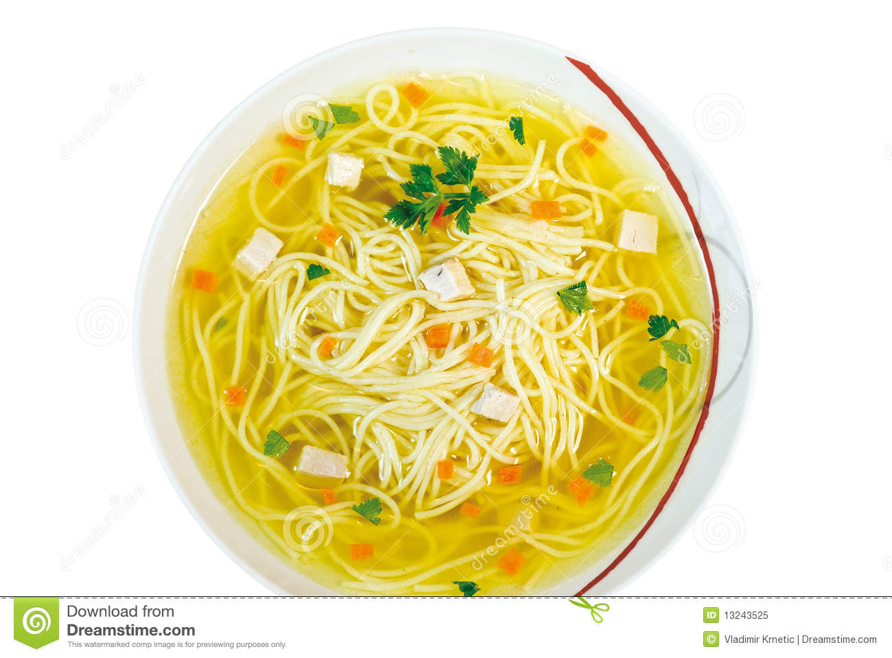 Chicken Noodle Soup Royalty Free Stock Photo   Image  13243525