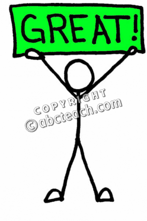 Clip Art  Stick Guy Great Color   Preview 1