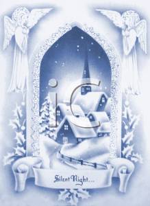 Clipart Image Of A Silent Night Christmas Night Scene 