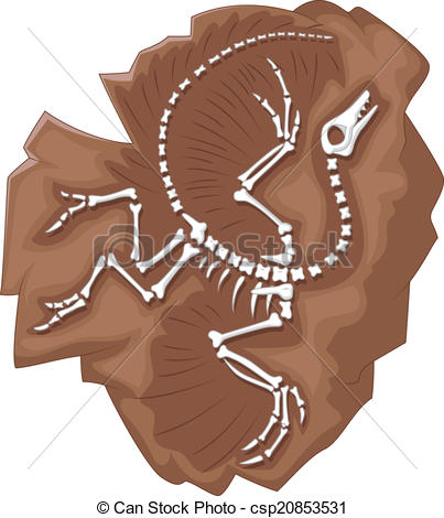 Dinosaur Fossils In Ground Clipart Dinosaur Rock Vector Clip Art    