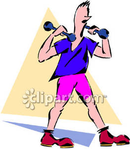 Fit Person Cartoon Person Wanting To Stay Fit
