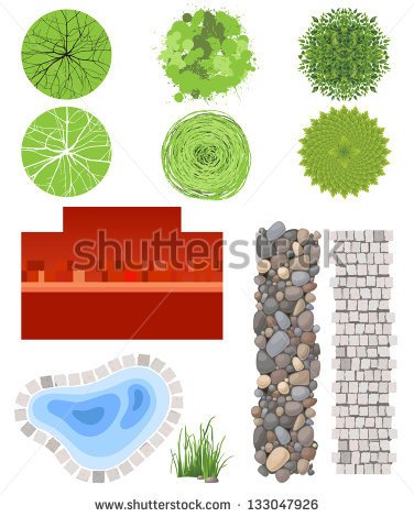 Highly Detailed Landscape Design Elements   Easy To Make Your Own Plan    