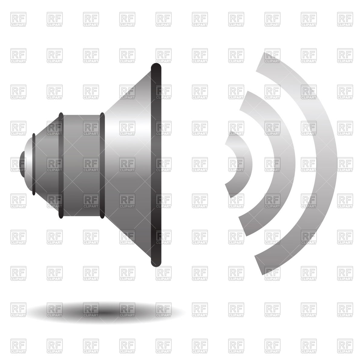     Loudspeaker  Volume  Icon Download Royalty Free Vector Clipart  Eps
