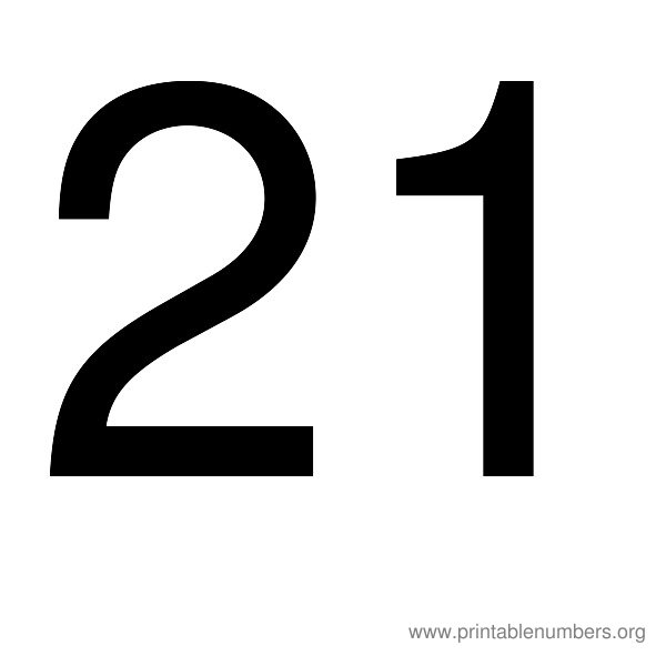 Number 21 Wallpaper Printable Clipart   Free Clip Art Images