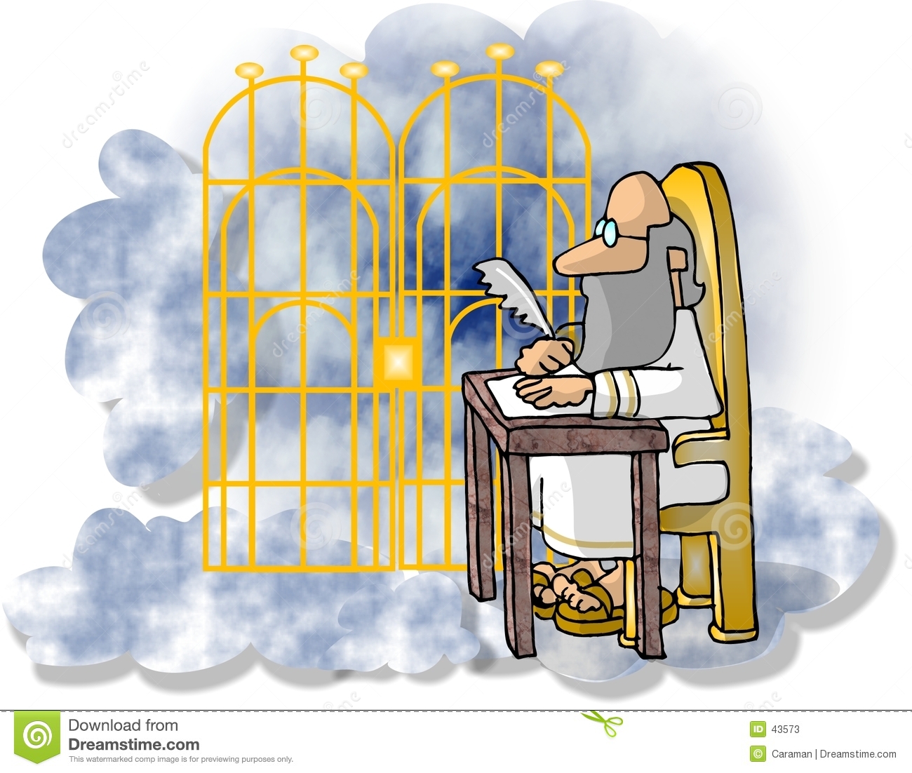 Pearly Gates Clipart St Peter At The Pearly Gates