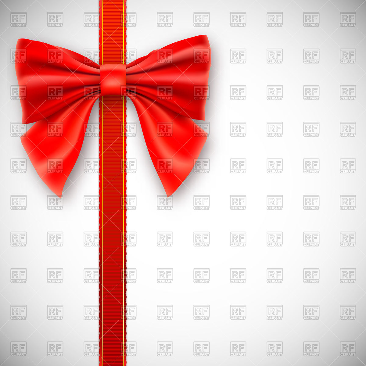 Red Ribbon With Bow 95598 Download Royalty Free Vector Clipart  Eps
