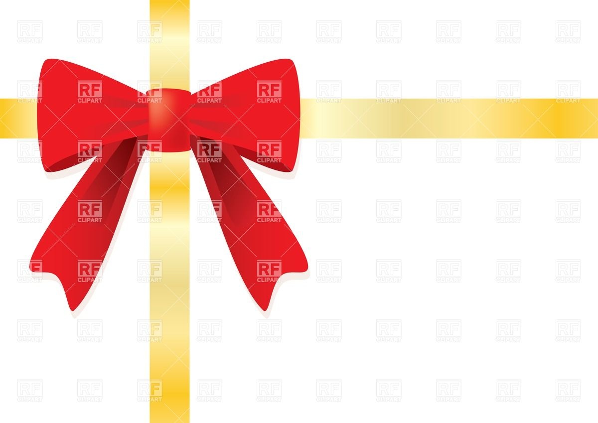 Ribbon And Red Gift Bow Design Elements Download Royalty Free Vector