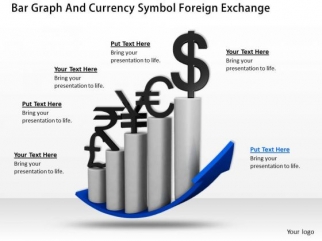 Strategy Plan Bar Graph And Currency Symbol Foreign Exchange Clipart