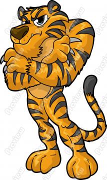 Tiger Clip Art   Tiger Mascot   Cartoon