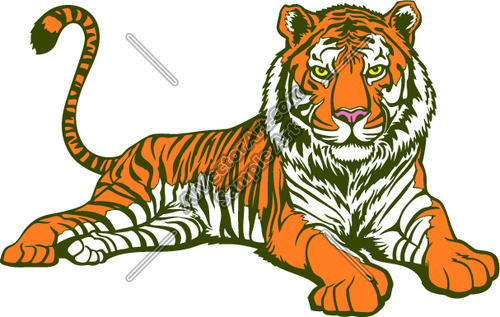 Tiger06v4clr Clipart And Vectorart  Sports Mascots   Tigers Mascot    