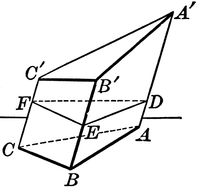 Truncated Right Triangular Prism For Volume   Clipart Etc