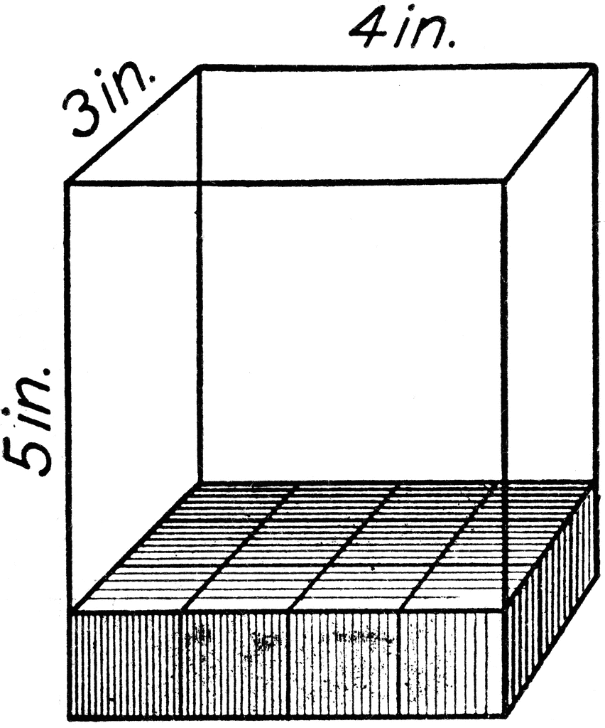 Volume Of A Rectangular Solid   Clipart Etc