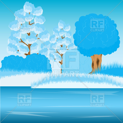 Winter Yard And Tree 94024 Nature Landscape Download Royalty Free