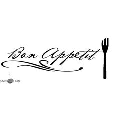 Bon Appetit With Fork Vinyl Wall Saying By Cherrychipcafe On Etsy  16