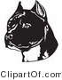 Clip Art Black And White Pictures Of Dogs Pit Bulls