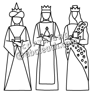 Clip Art  Religious  3 Kings