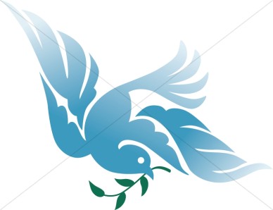 Doves Funeral Clipart