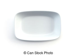 Empty Ceramic Plate   Isolated Empty Ceramic Plate 3d   