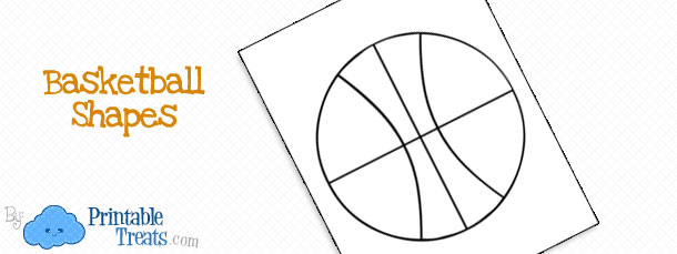 Free Printable Basketball Shape