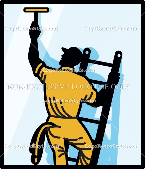 Logo Is Ideal For Window Cleaners Cleaning Company And Contractors    