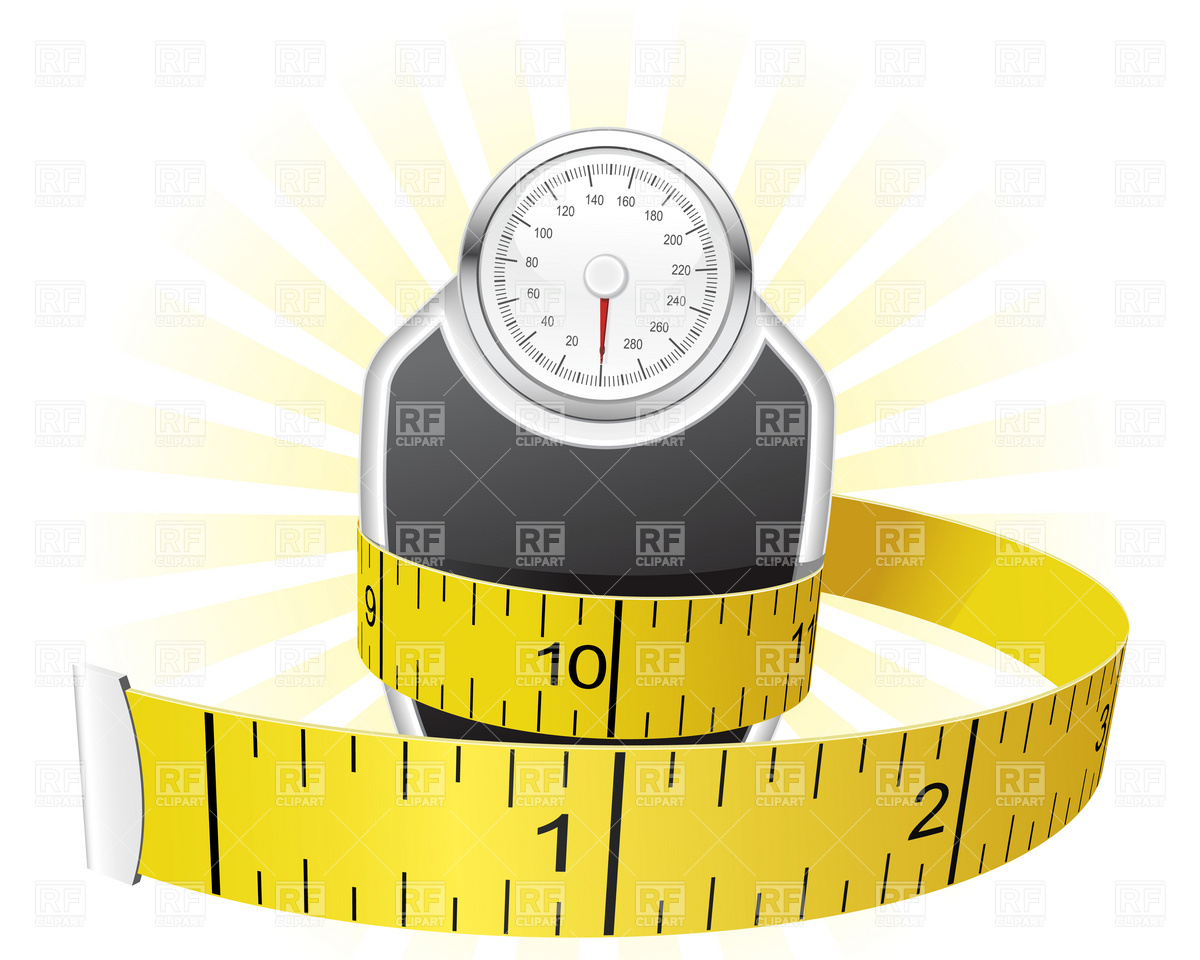 Measuring Weight Clipart Weights And Tape Measure