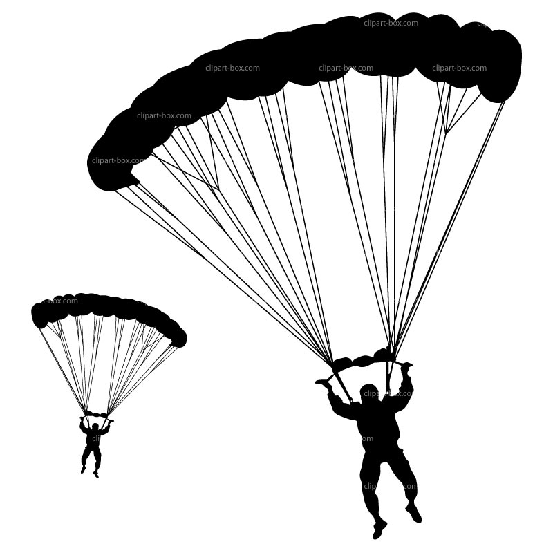 Parachute Clipart Black And White Black And Whit Parachute