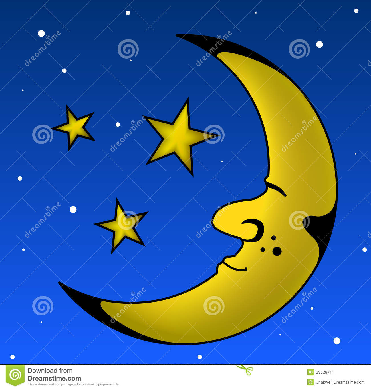 Sleeping Moon Stock Image   Image  23528711