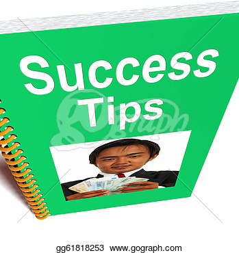 Success Tips Book Shows Wealth And Achievement