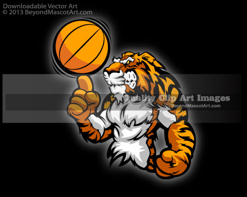 Tiger Basketball Clipart 1068 Tiger Basketball Clip Art