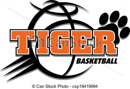 Tiger Basketball Design   Csp18419994